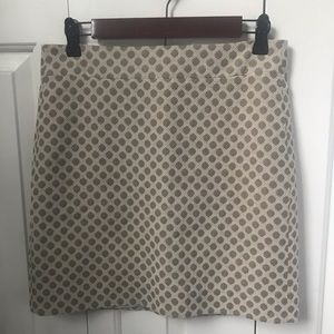 LOFT tan fully lined pencil skirt size 2P